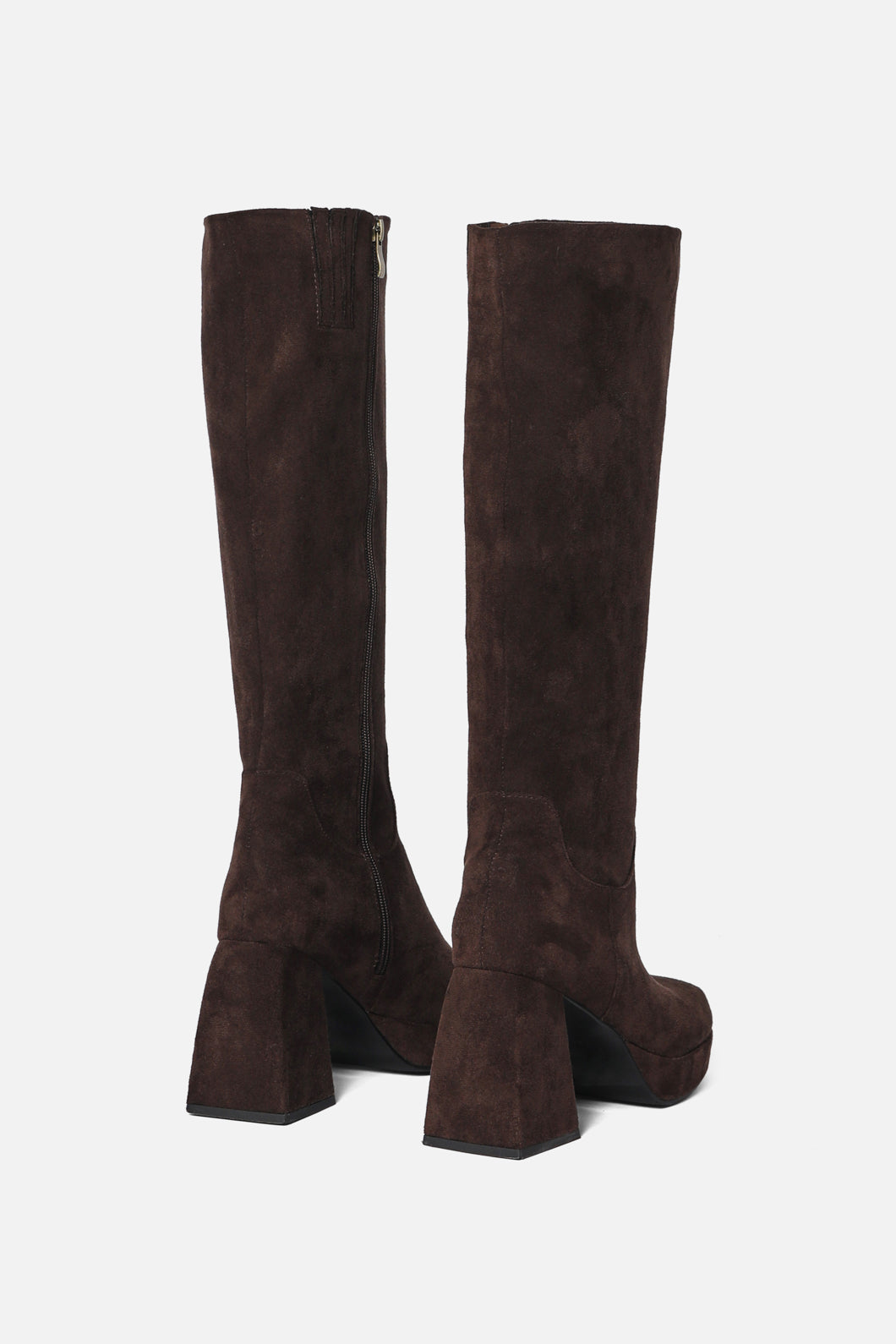 Princess Highway - Suede Look Knee High Boot - chocolate