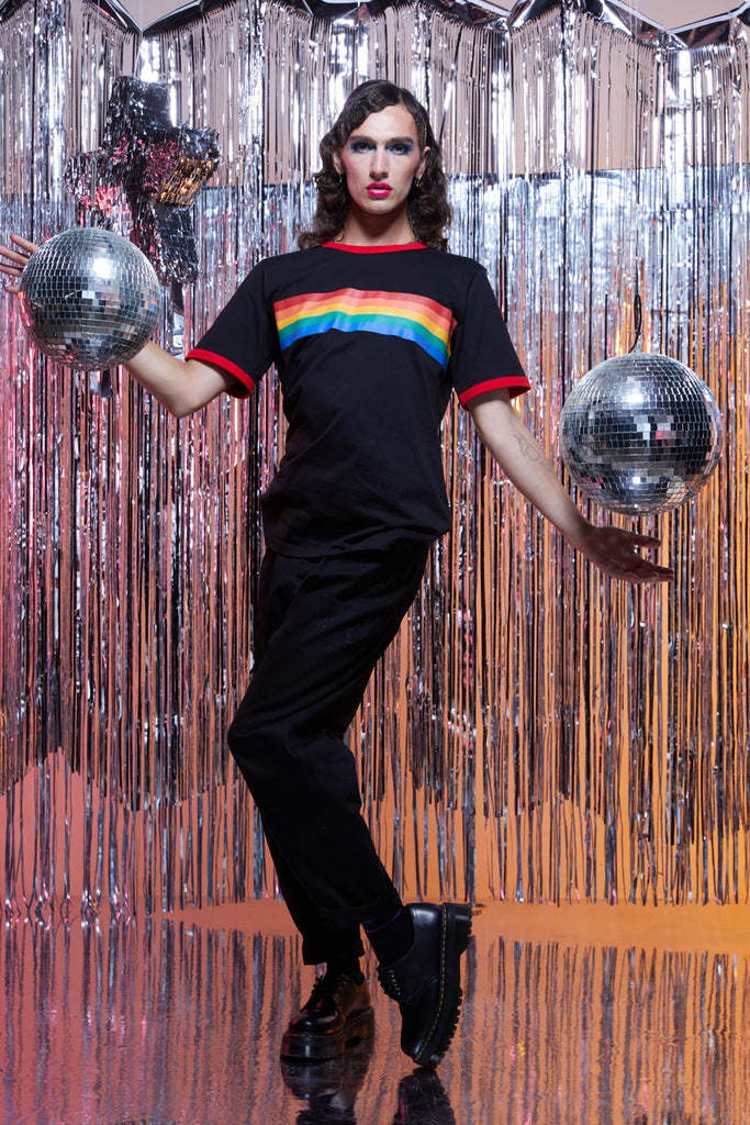 Dangerfield 70S Rainbow Ringer Tee