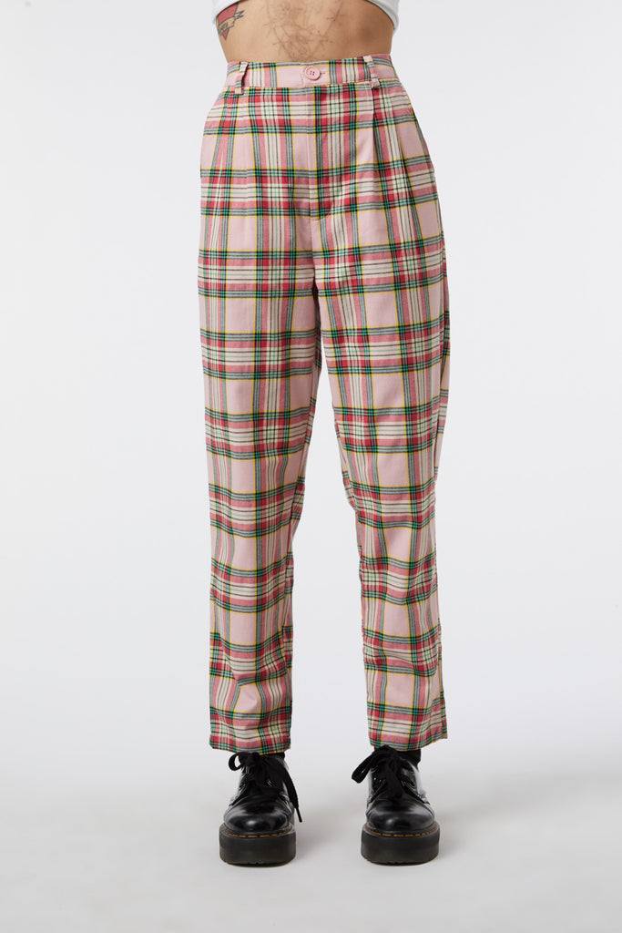 Green blue hot sale plaid pants