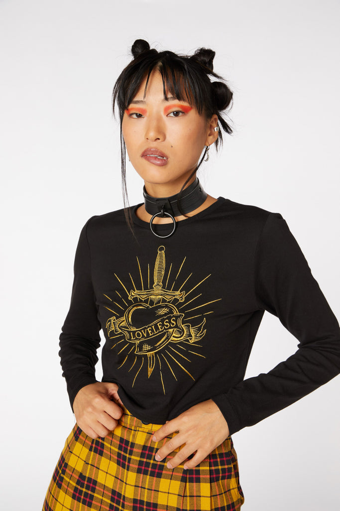 Dangerfield Golden Heart Crop Top
