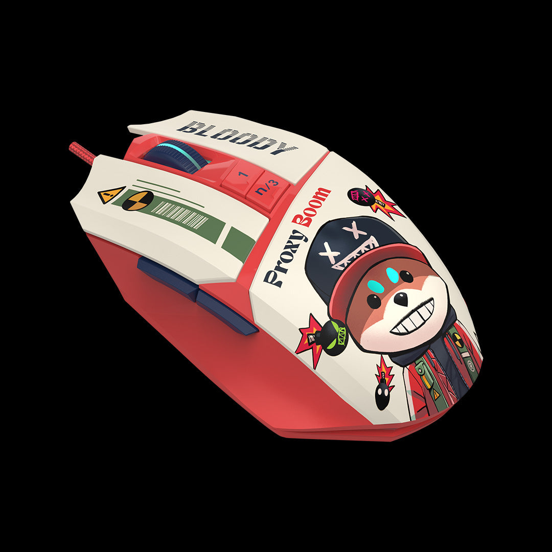 Bloody W63 Max Proxy Boom Compact RGB Animation 12,000 CPI Gaming Mouse