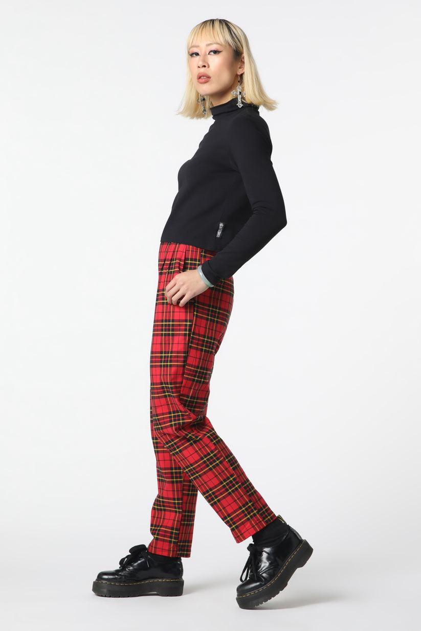 Arcana Tartan Pleated Pant