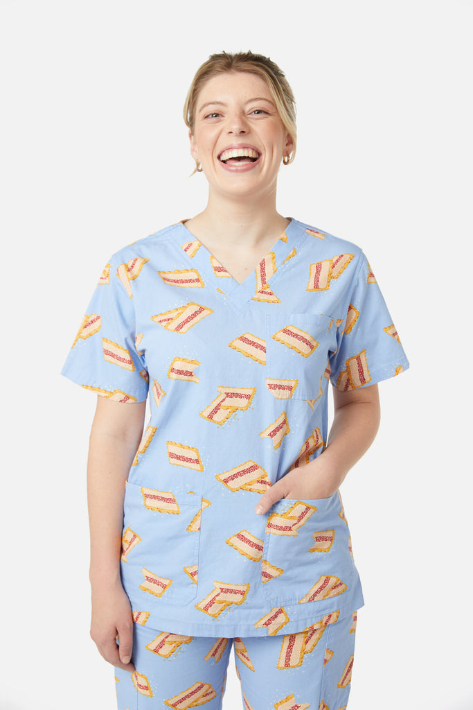 Iced Vovo Scrub Set Medical Grade Patterned Scrubs Dangerfield AU