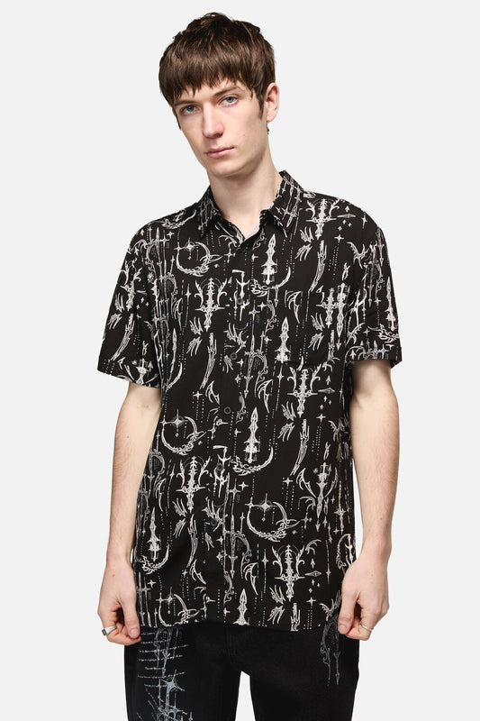 Black Friday - Cyber Print SS Shirt - black