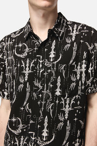 Black Friday - Cyber Print SS Shirt - black