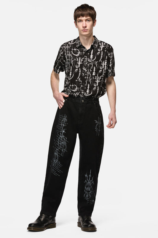 Black Friday - Sigil Straight Leg Jeans - grey