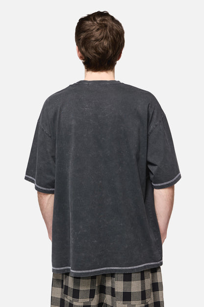 Black Friday - Tech Oversized Print Tee - grey
