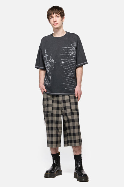 Black Friday - Tech Oversized Print Tee - grey