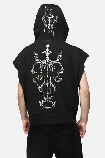 Black Friday - Tech Sleeveless Hoodie - black