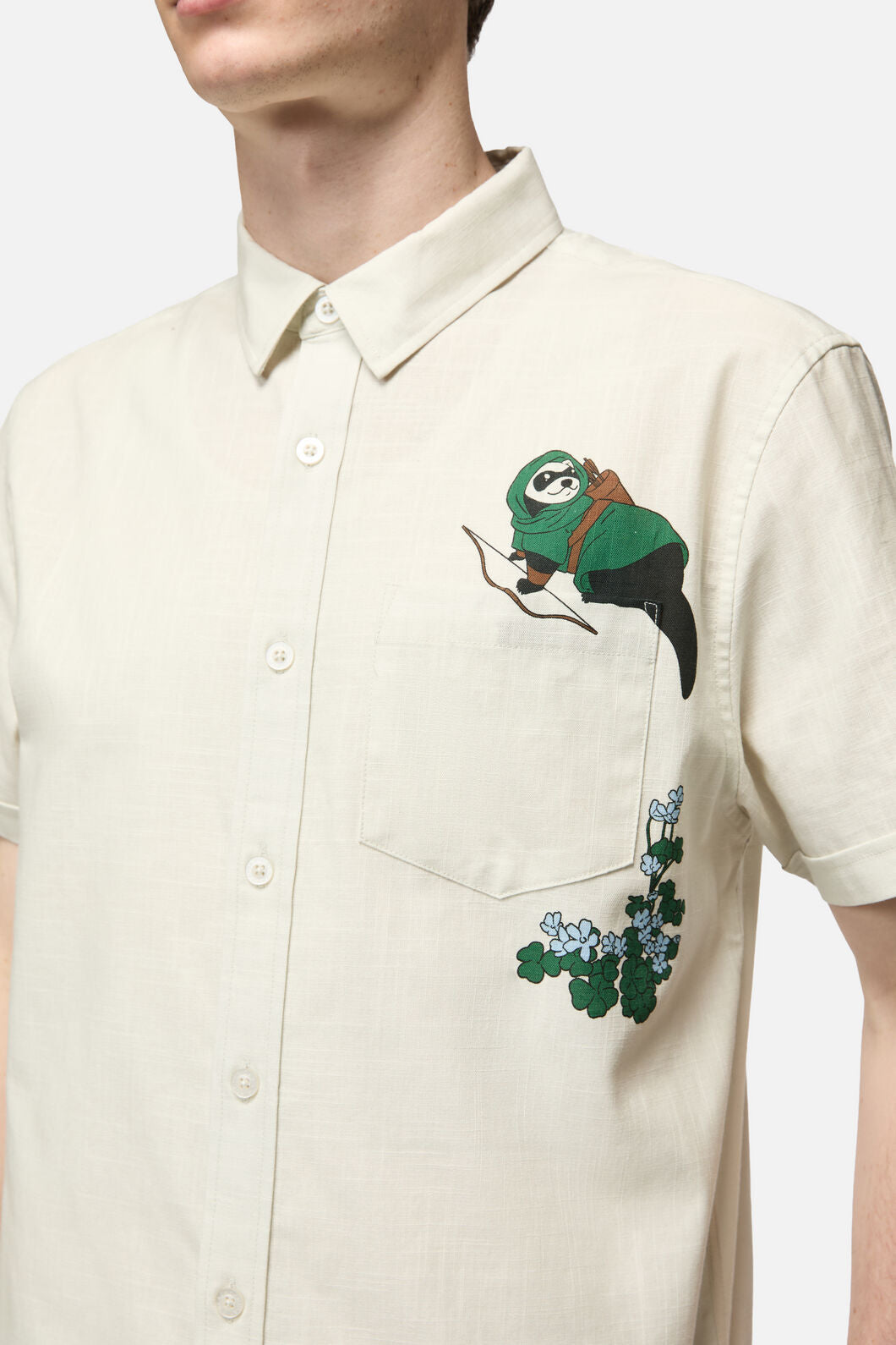 Black Friday - Keeper Of The Woods Pocket SS Shirt - cream