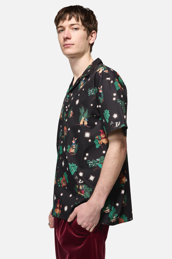 Black Friday - Keeper Of The Woods Short Sleeve Shirt - black