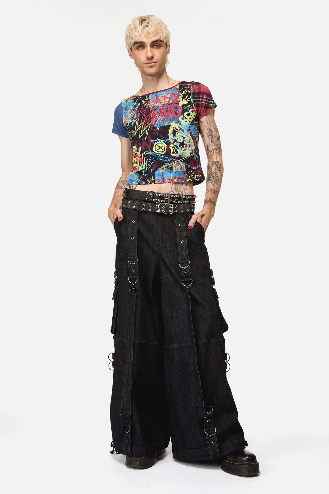 Black Friday - Radio Raver Punk Pant  - black