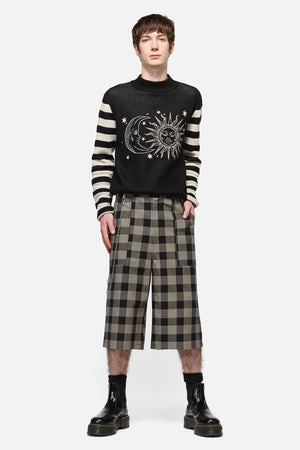 Black Friday - Crypt Baggy Shorts - black-beige