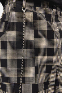 Black Friday - Crypt Baggy Shorts - black-beige