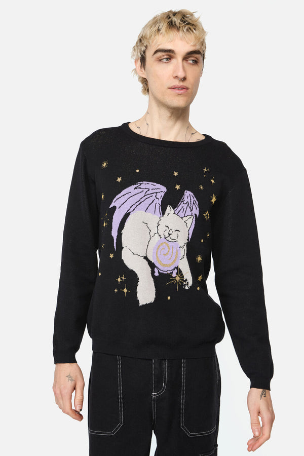 Black Friday - Unisex Predictions Knit Jumper - black