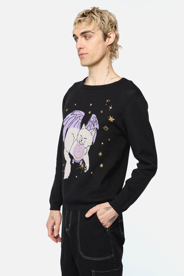 Black Friday - Unisex Predictions Knit Jumper - black