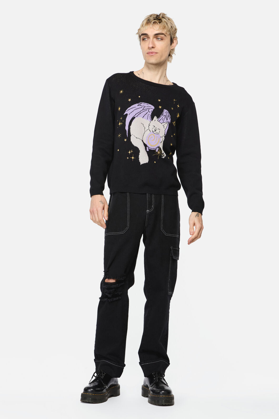 Black Friday - Unisex Predictions Knit Jumper - black