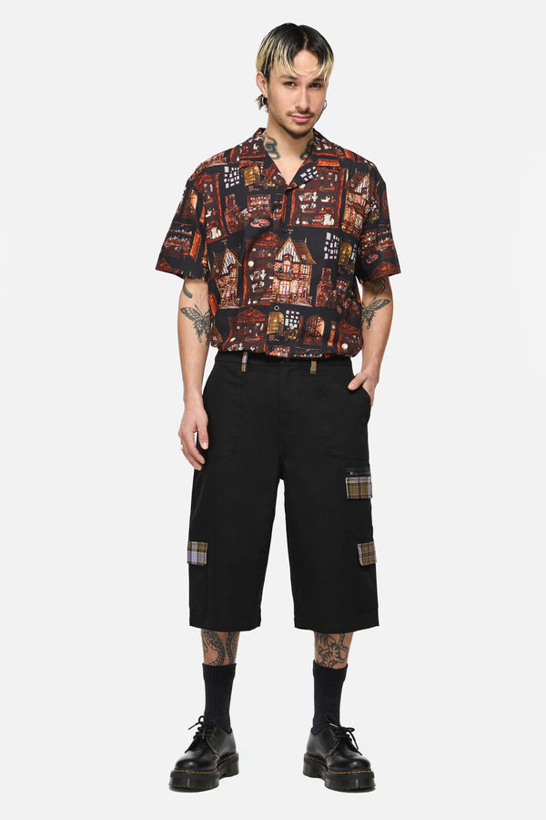 Black Friday - Covenstead Goth Cargo Short - black
