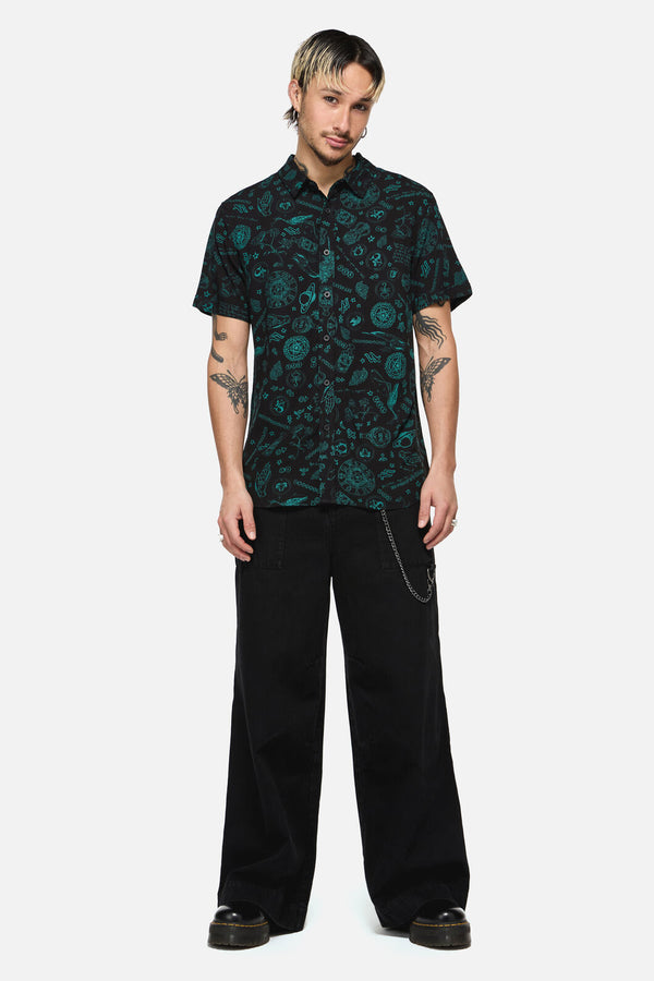 Black Friday - Spellbook Short Sleeve Shirt - black