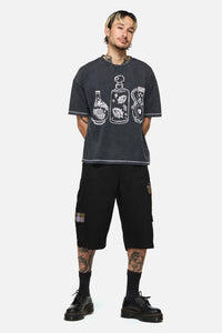 Black Friday - Spellbook Goth Relaxed Tee - grey