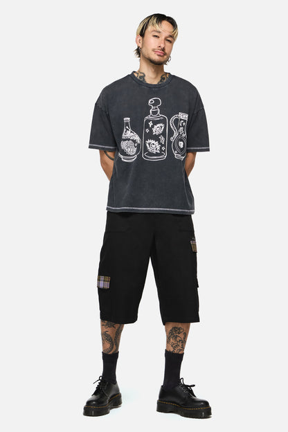 Black Friday - Spellbook Goth Relaxed Tee - grey