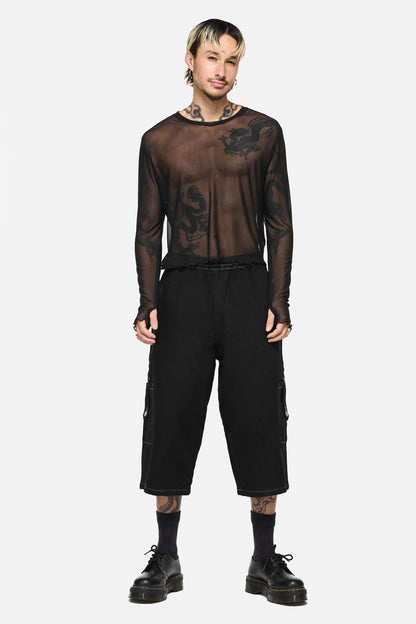 Black Friday - Vixi Relaxed Fit Denim Short - black