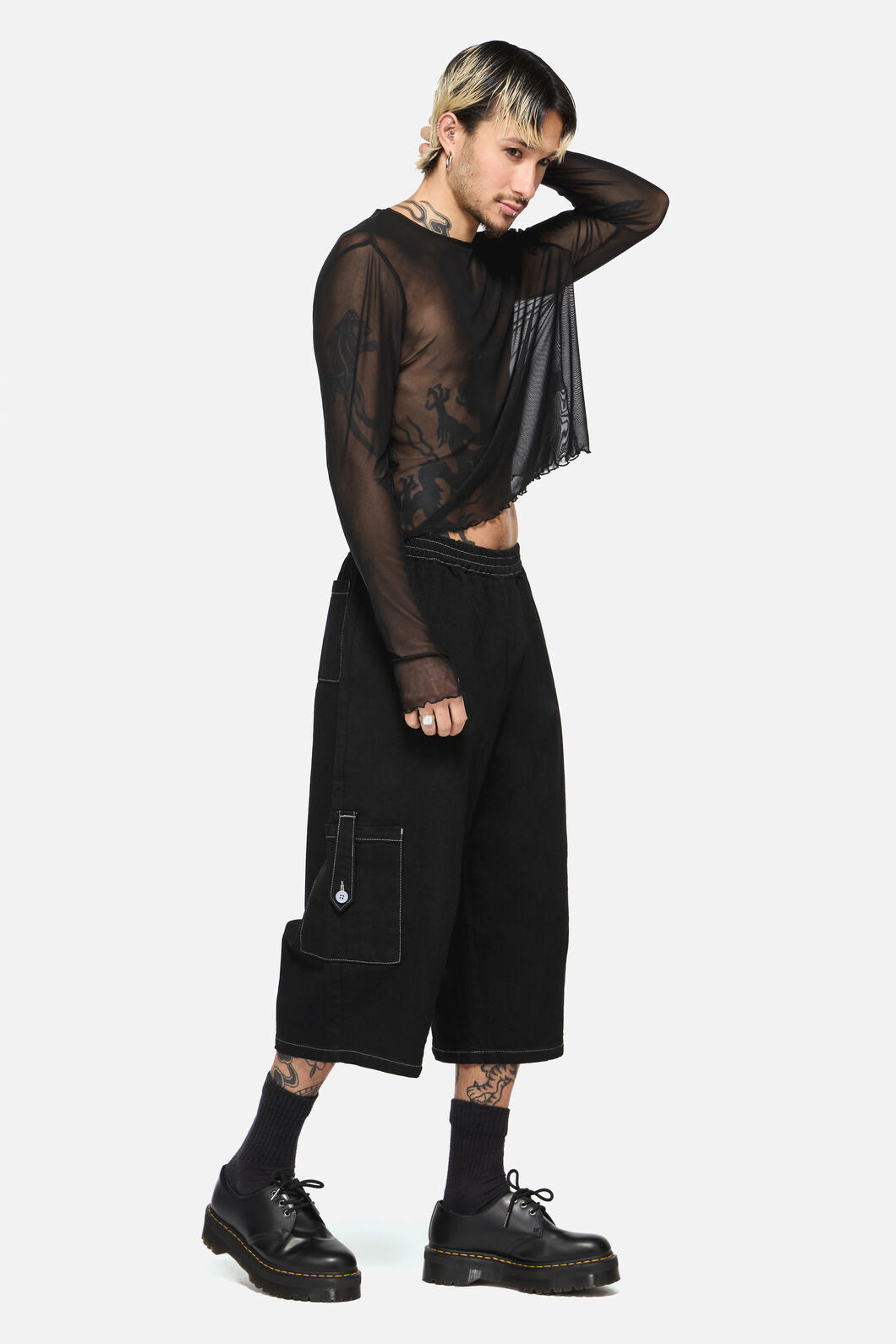 Black Friday - Vixi Relaxed Fit Denim Short - black