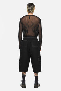 Black Friday - Vixi Relaxed Fit Denim Short - black