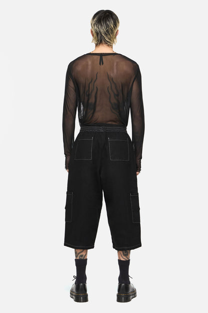 Black Friday - Vixi Relaxed Fit Denim Short - black