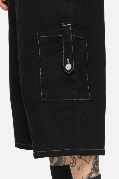 Black Friday - Vixi Relaxed Fit Denim Short - black