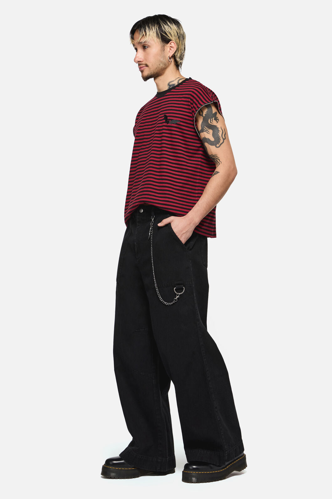 Black Friday - Batz Cargo Relaxed Punk Jean - black