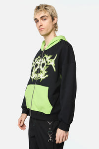Black Friday - ShockToTheSystem ZipperHoodie - green-black