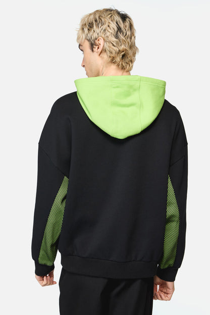 Black Friday - ShockToTheSystem ZipperHoodie - green-black