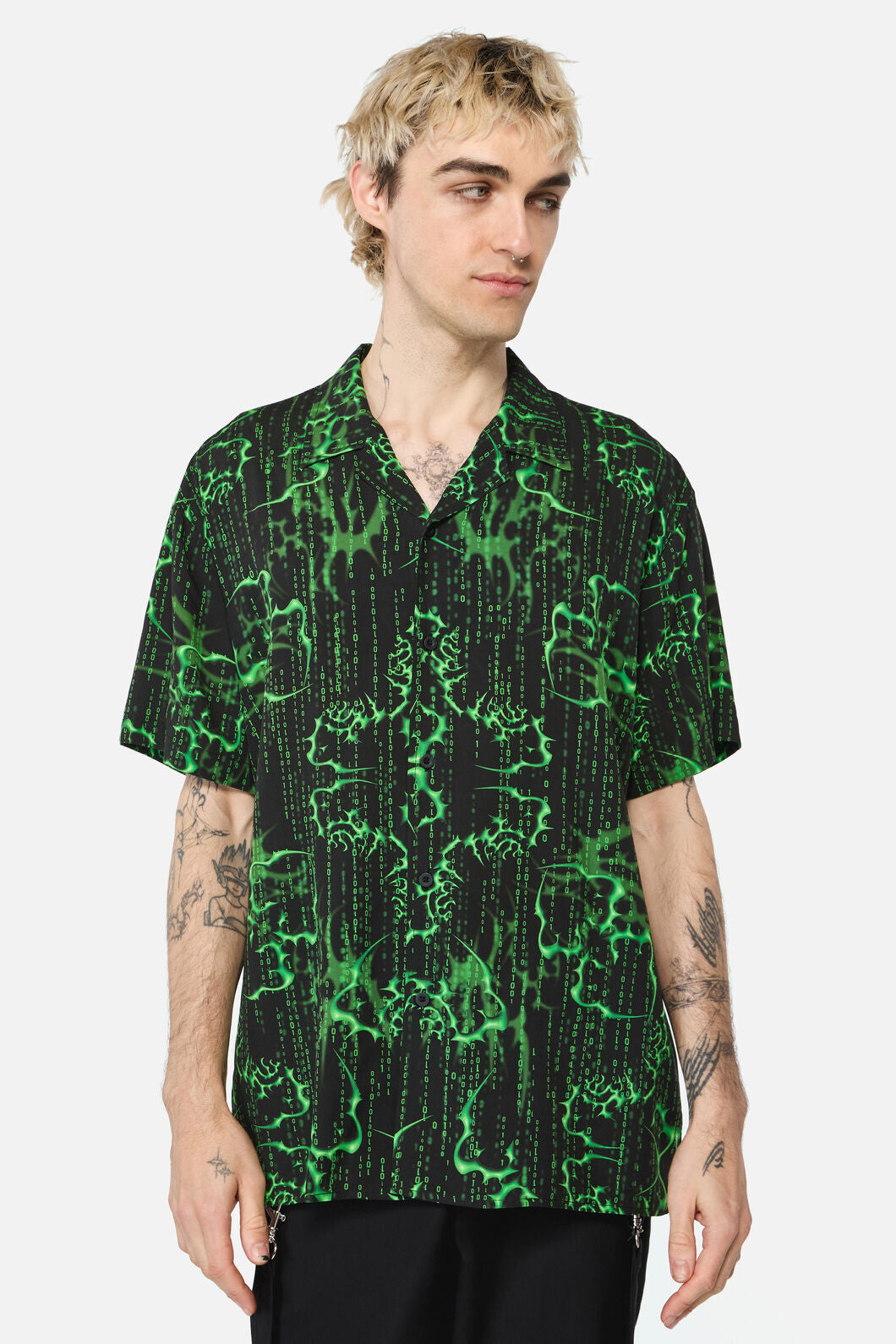Black Friday - Main Frame SS Shirt - green-black