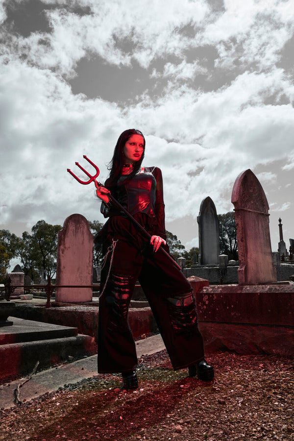 Black Friday - Rodent Grunge Cargo Jean - black