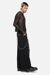 Black Friday - Rodent Grunge Cargo Jean - black