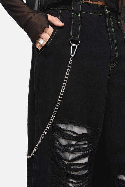 Black Friday - Rodent Grunge Cargo Jean - black