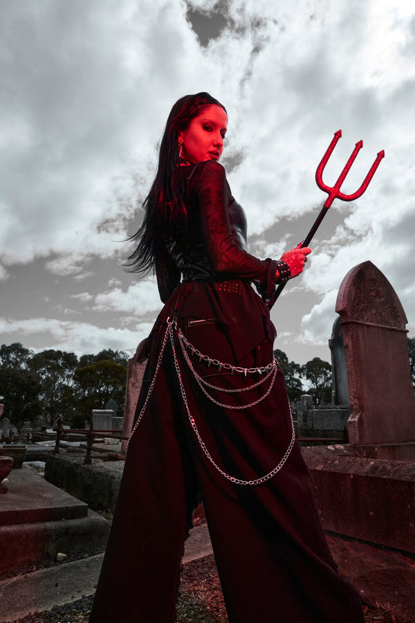 Black Friday - Rodent Grunge Cargo Jean - black