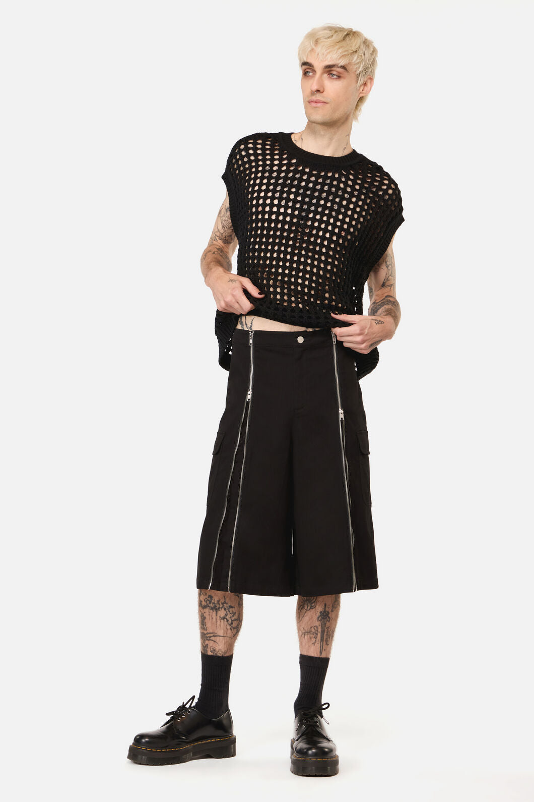 Black Friday - Goodie Zip Cargo Short - black