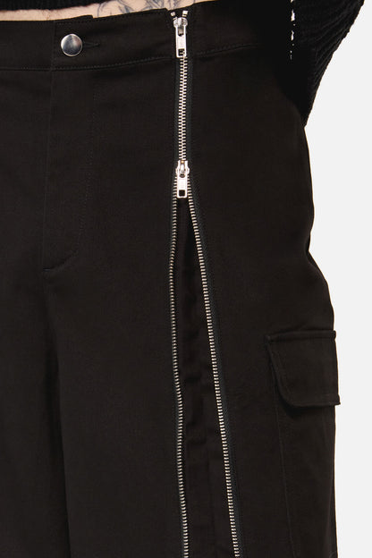Black Friday - Goodie Zip Cargo Short - black