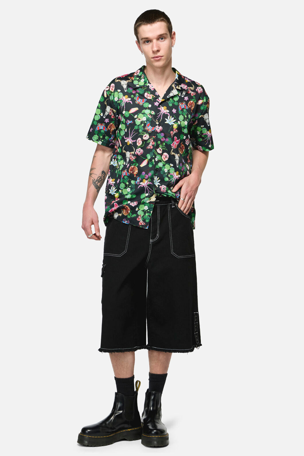 Black Friday - Curse Grunge Jorts - black