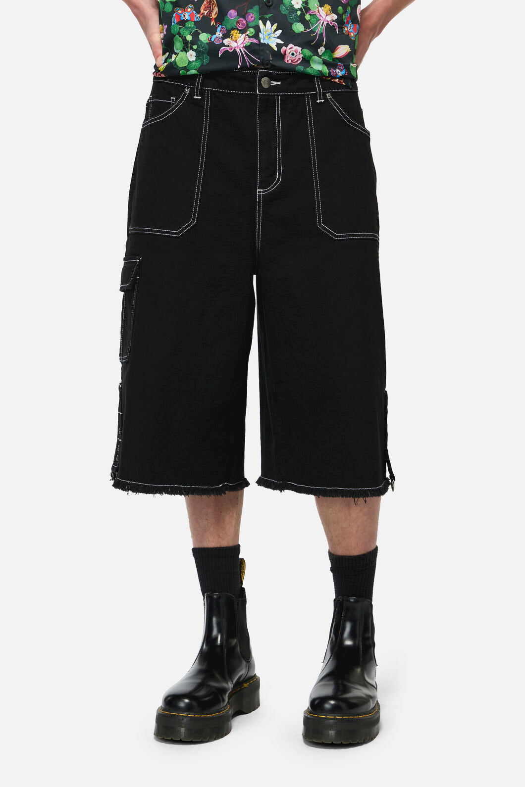 Black Friday - Curse Grunge Jorts - black