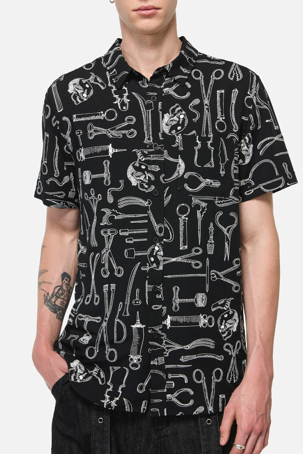 Black Friday - Barbaric Goth SS Shirt - black-white