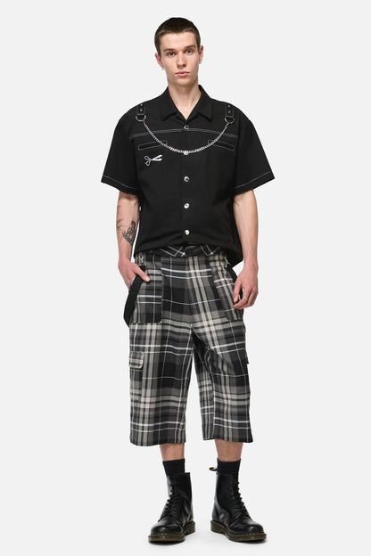 Black Friday - Lovett Tartan Cargo Short - grey