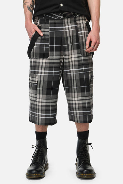Black Friday - Lovett Tartan Cargo Short - grey