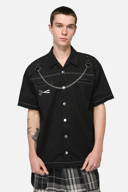 Black Friday - Snips Goth Short Sleeve Shirt - black