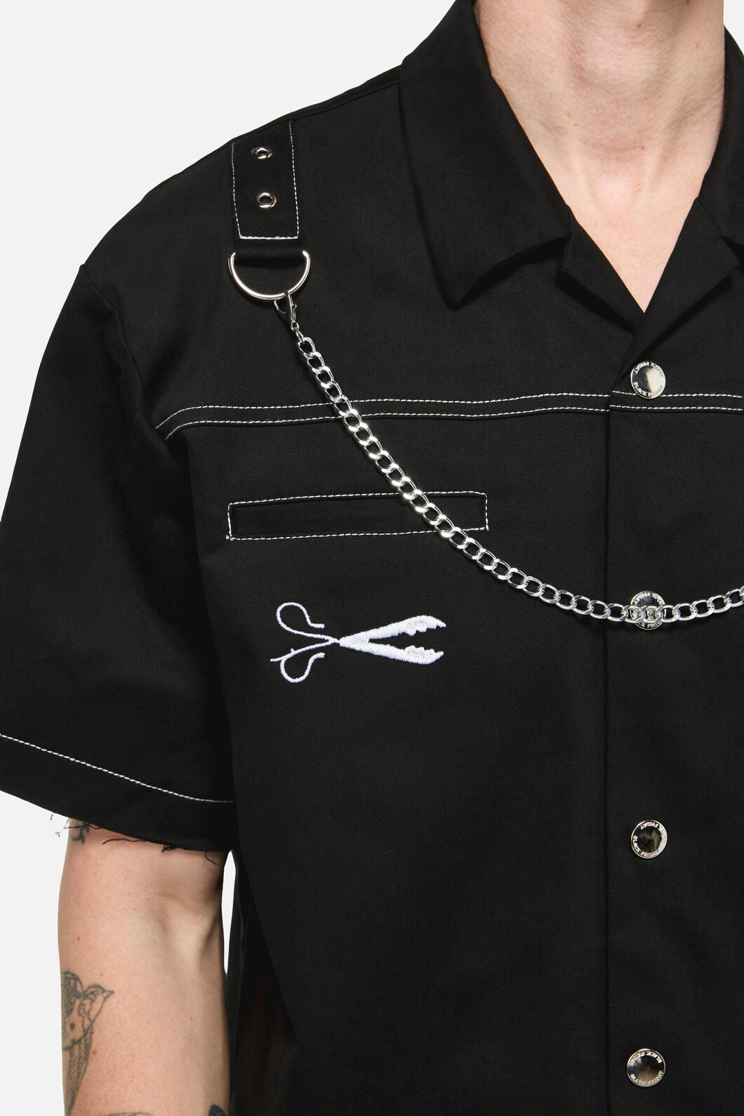 Black Friday - Snips Goth Short Sleeve Shirt - black