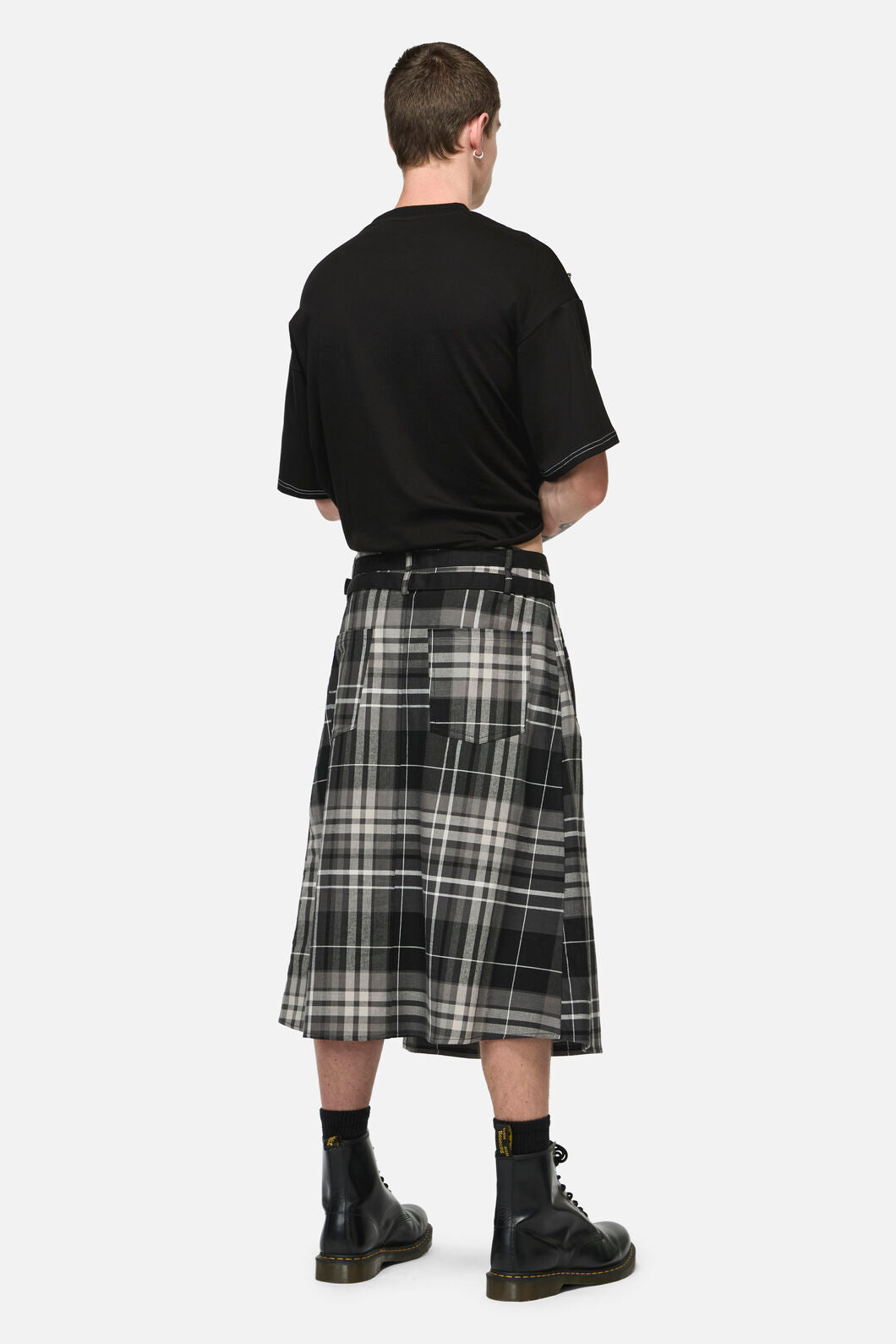 Black Friday - Lovett Tartan Grunge Kilt - grey