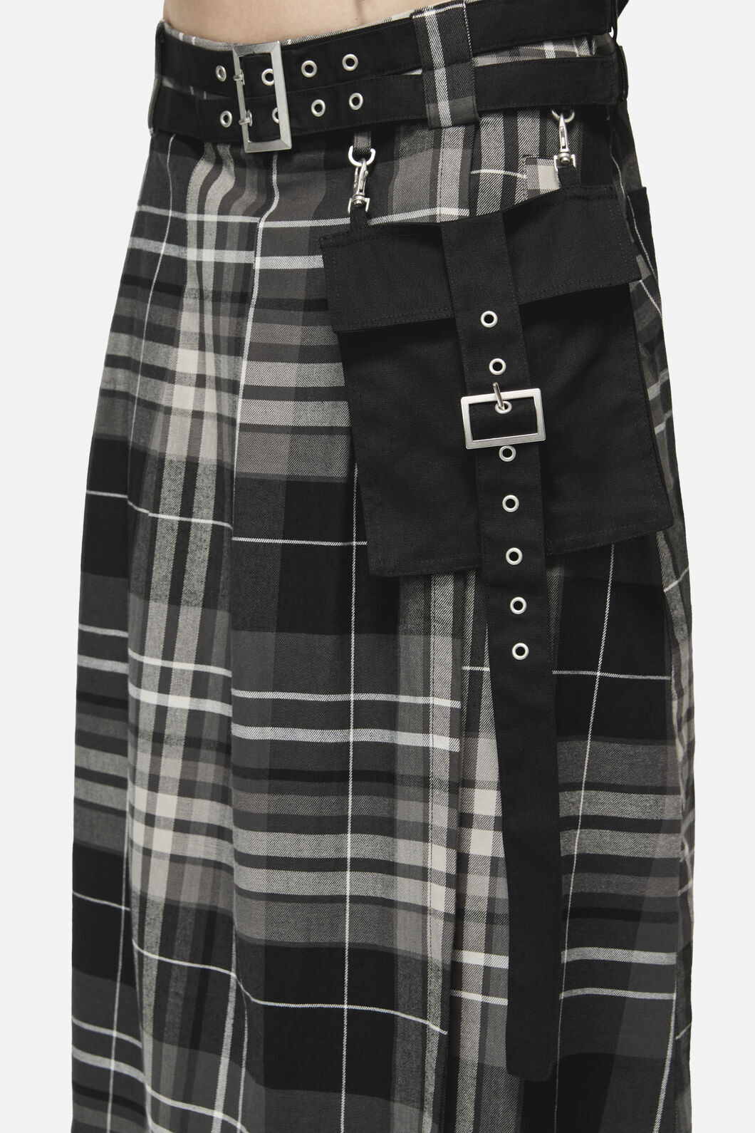 Black Friday - Lovett Tartan Grunge Kilt - grey