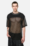 Black Friday - Oversize Mesh Panel Top - black